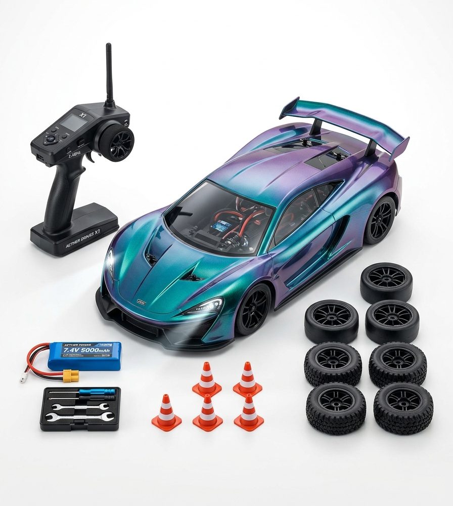 Custom Supercar Toy Kit with Rechargeable Battery)